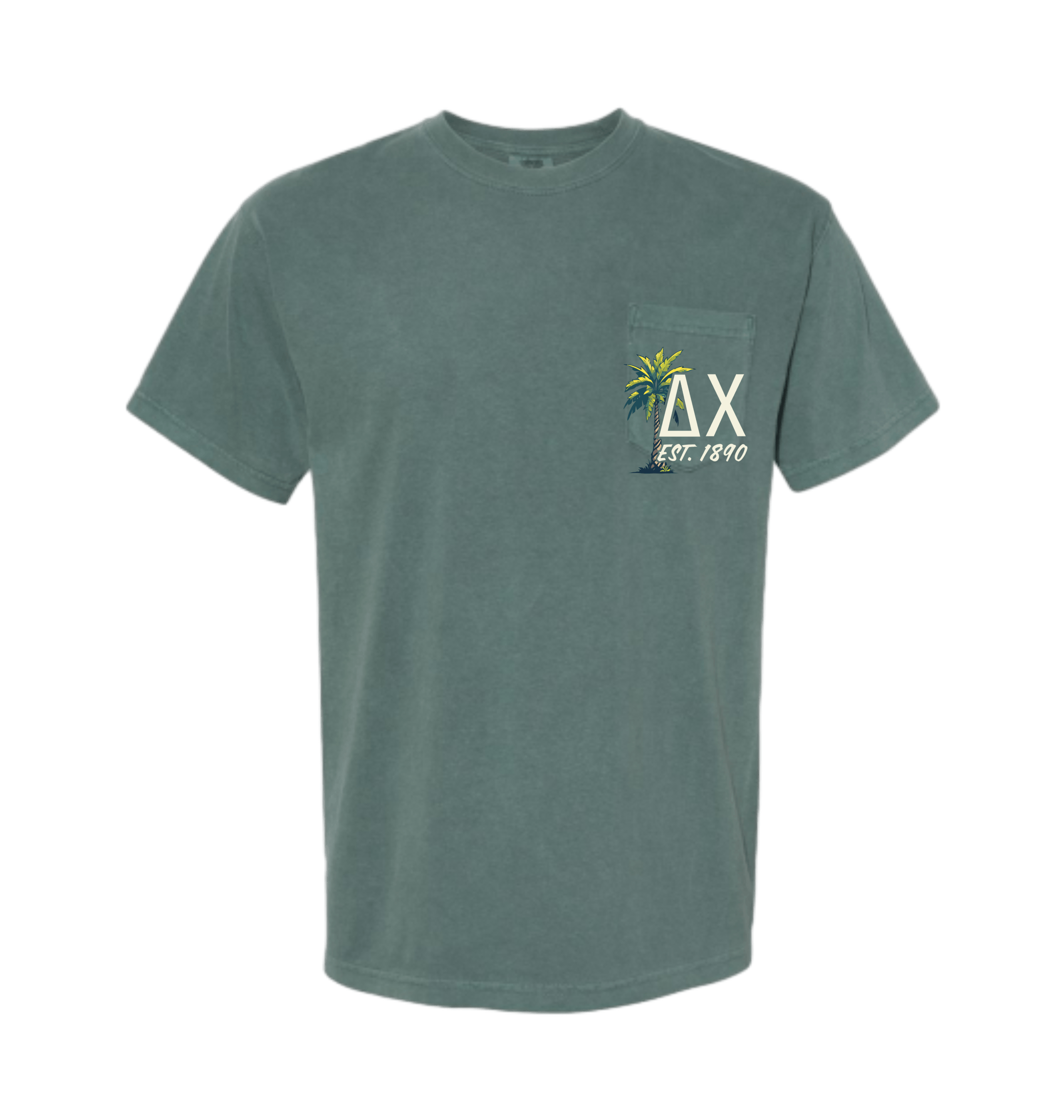 Blue Spruce Printed Premium T-Shirt Front