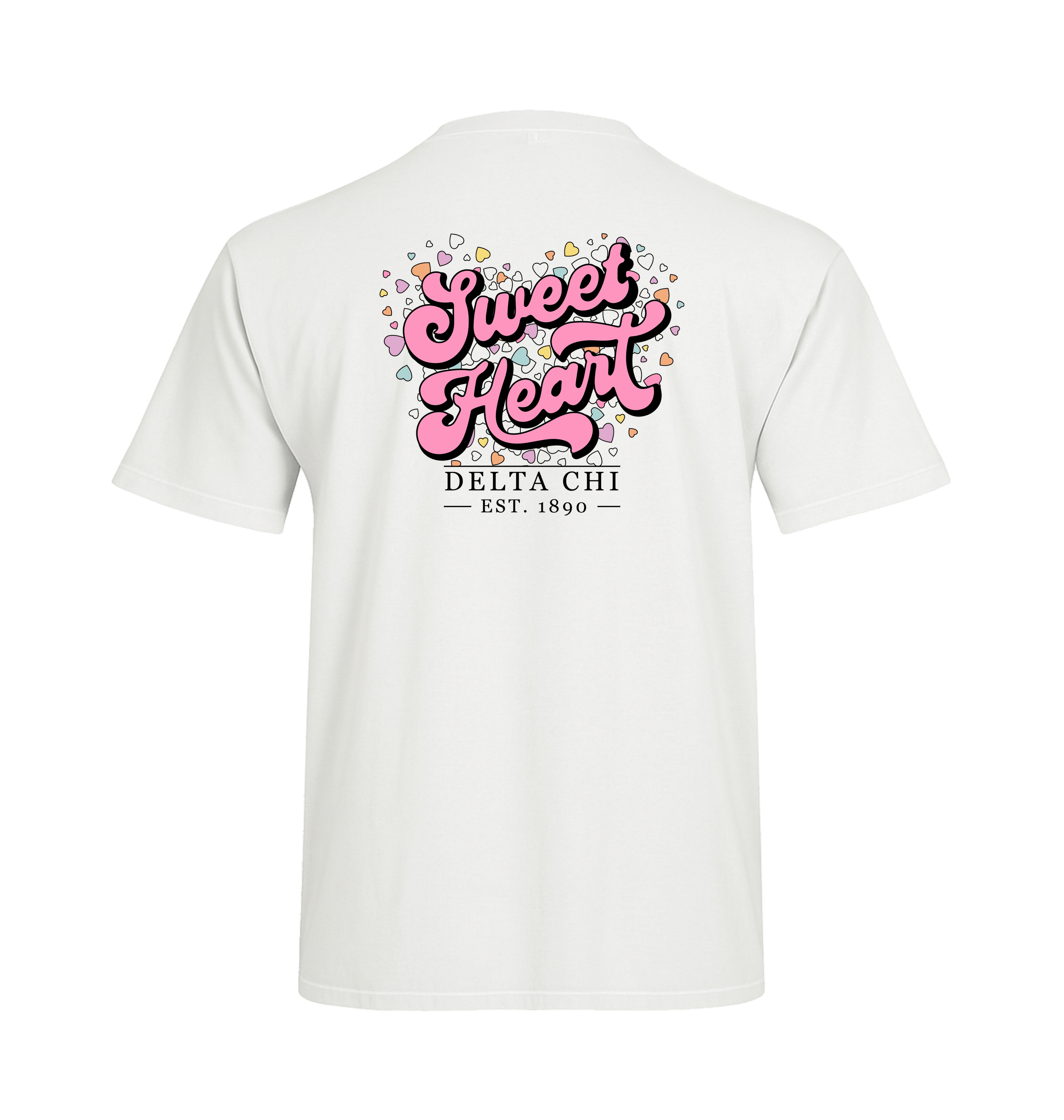 White Printed T-shirt Back